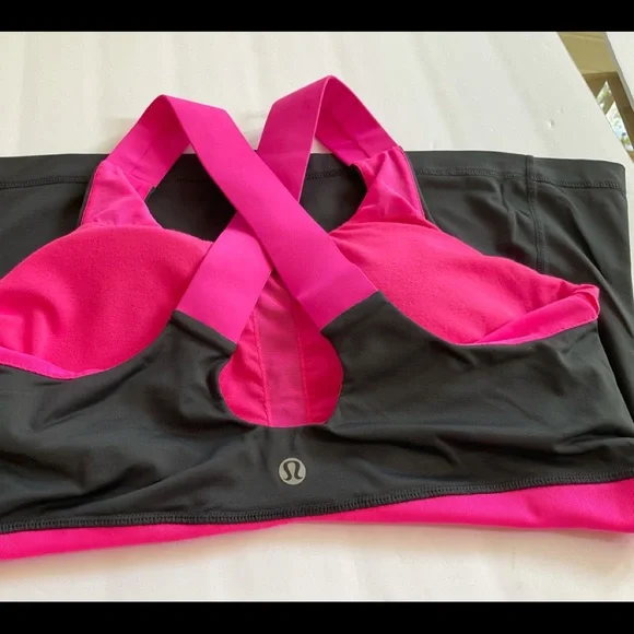 Lululemon, active wear, pink and black. Size 8. - Picture 3 of 4